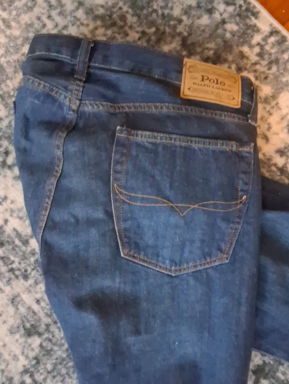 Polo by Ralph Lauren Men's Dark Blue Slim Straight Jeans
